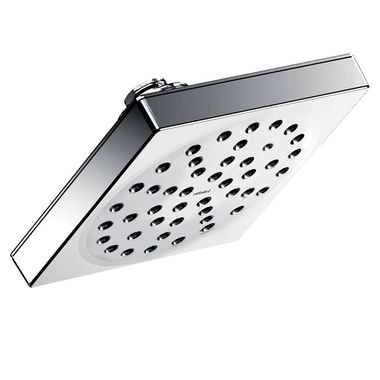 Click here to see Moen S6340EP15 Moen 90 Degree 6in Single-Function Rainshower Shower Head, Square, Immersion Technology, Eco-Performance, 1.5 GPM, Chrome - S6340EP15