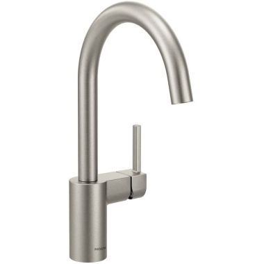 Click here to see Moen 7365SRS Moen Align Single-Handle High Arc Kitchen Faucet, Spot Resist Stainless - 7365SRS
