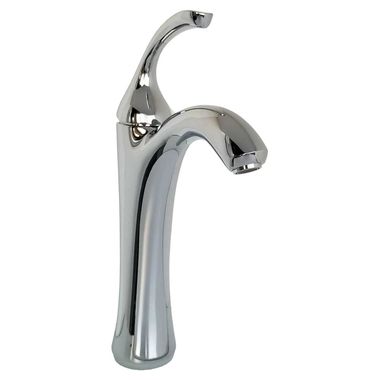 Click here to see Kohler 10217-4-CP Kohler Forte Tall Single-Handle Polished Chrome Bathroom Faucet with Touch-Activated Drain, 1.2 GPM, Single-Hole, Top Lever Handle, Brass - K-10217-4-CP
