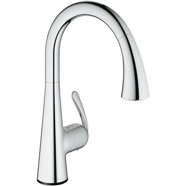 Click here to see Grohe 30205000 Grohe 30205000 Ladylux3 Cafe Touch Pull-Down Kitchen Faucet - StarLight Chrome