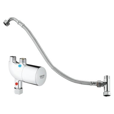 Click here to see Grohe 34507000 Grohe 34507000 Grohtherm Micro Thermo Scalding Protection, Starlight Chrome