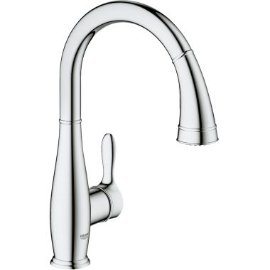 Click here to see Grohe 30213000 Grohe 30213000 Parkfield Pull-Down Kitchen Faucet - StarLight Chrome