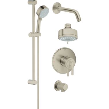 Click here to see Grohe 35055EN0 Grohe 35055EN0 Grohflex Shower Set - Brushed Nickel