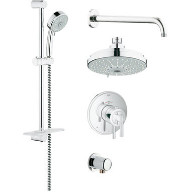 Click here to see Grohe 35056000 Grohe 35056000 GrohFlex Shower Set w/ Thermostatic Valve - StarLight Chrome