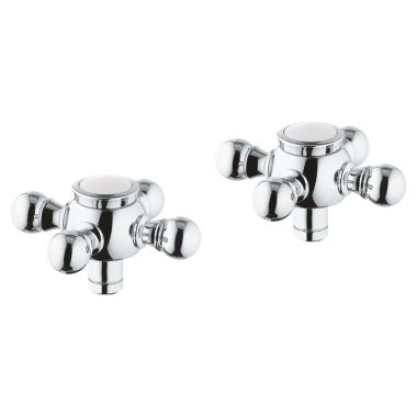 Click here to see Grohe 19207000 Grohe 19207000 Geneva Cross Handles - StarLight Chrome 
