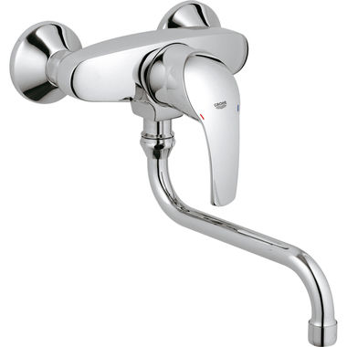 Click here to see Grohe 32224001 GROHE Eurosmart Wall-Mount Single Handle Pot Filler Faucet, StarLight Chrome - 32224001