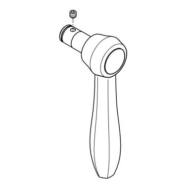 Click here to see Grohe 47788EN0 Grohe 47788EN0 Wall-Mount Lever Handle,  Brushed Nickel 