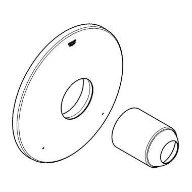 Click here to see Grohe 47801EN0 Grohe 47801EN0 Escutcheon in Brushed Nickel