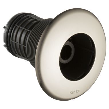 Click here to see Delta T50010-SS Delta HydraChoice Round Body Spray Trim, 1.0 GPM, Flush Mount Installation, Stainless - T50010-SS