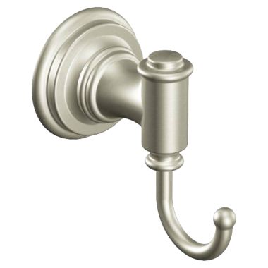 Click here to see Moen DN9103BN Moen Ellsworth Single Robe Hook with Mounting Hardware, Brushed Nickel - DN9103BN
