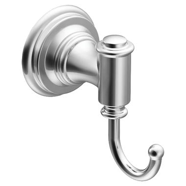 Click here to see Moen Creative Specialties DN9103CH Moen Ellsworth Single Robe Hook with Mounting Hardware, Chrome - DN9103CH