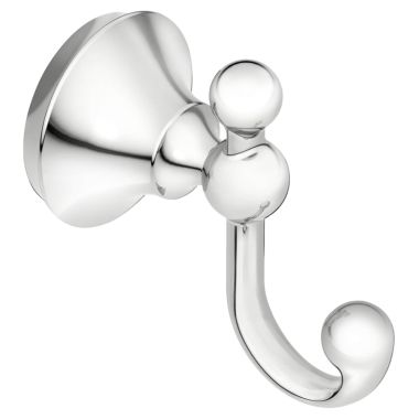 Click here to see Moen YB5203CH Moen Wynford Double Robe Hook, Zinc Constructed, Chrome - YB5203CH
