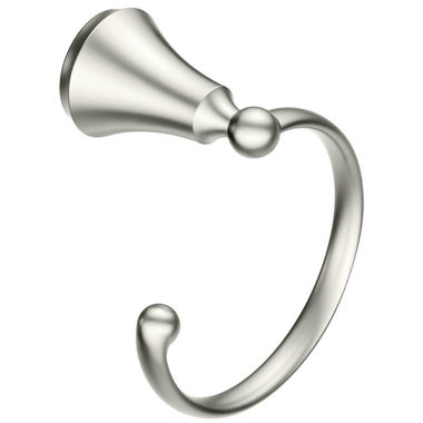 Click here to see Moen YB5286BN Moen CSI YB5286BN Wynford Towel Ring, Brushed Nickel