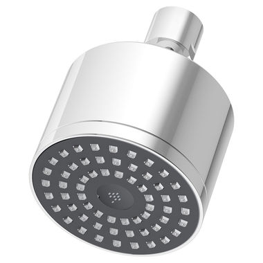 Click here to see Symmons 352SH-2.0 Symmons Dia 3in Single-Function Shower Head, Round, 2.0 GPM, Ball Joint Connection, WaterSense, Polished Chrome - 352SH-2.0