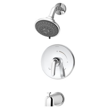 Click here to see Symmons 5502-TRM Symmons Elm Tub/Shower Faucet with Integral Diverter Control, 5-Mode Showerhead, 1 Handle, Non-Diverter Tub Spout, 2 GPM, Polished Chrome - 5502-TRM