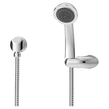 Click here to see Symmons 552HS Symmons Elm Three-Function Hand Shower with Cradle, Flexible Metal Hose, and Wall Connection, 2.0 GPM, Chrome - 552HS