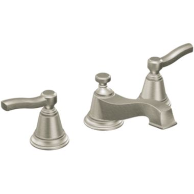 Click here to see Moen TS6205BN Moen T6205BN Brushed Nickel Bath Sink Faucet Trim Two Lever Handle 8-16
