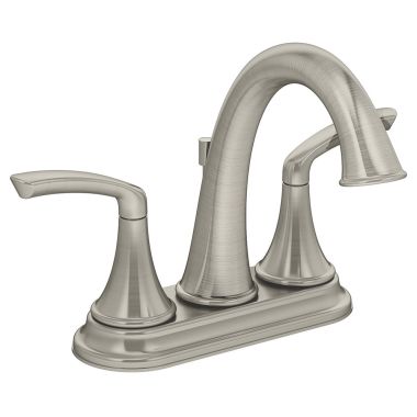 Click here to see Symmons SLC-5512-STN Symmons Elm Two-Handle Centerset Lavatory Faucet with Pop-Up Drain and Lift Rod, Lever Handles, Ceramic Disc Cartridge, Satin Nickel - SLC-5512-STN 