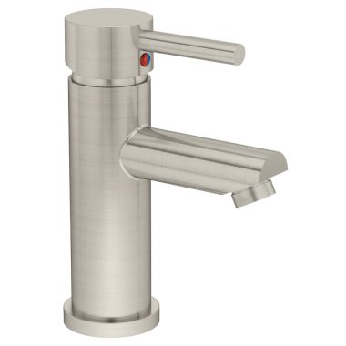Click here to see Symmons SLS-3510-STN Symmons Dia One-Handle Lavatory Faucet, Less Lift Rod and Drain, Ceramic Cartridge, 1.0 GPM, Round Design, Satin Nickel - SLS-3510-STN
