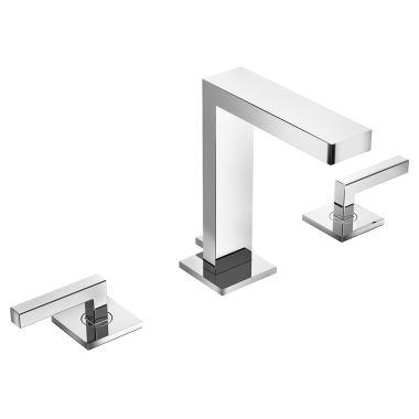 Click here to see Symmons SLW-3612 Symmons Duro Two-Handle Widespread Lavatory Faucet with Lift Rod and Metal Drain Assembly, 2.2 GPM, Chrome - SLW-3612