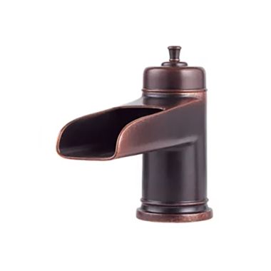 Click here to see Pfister RT6-5YPU Pfister Ashfield Rustic Bronze Roman Tub Faucet Trim, Less Handles, Pforever Seal - RT6-5YPU