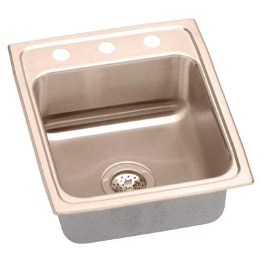 Click here to see Elkay LR2022X-CU  Elkay LR2022X-CU Gourmet Cuverro Antimicrobial Copper Top Mount Sink
