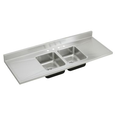 Click here to see Elkay D66294 Elkay D66294 18 Gauge Stainless Steel Double Bowl Custom Sinks