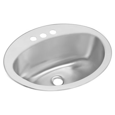 Click here to see Elkay LLVR21170 Elkay Asana Drop-In Bathroom Sink, Single Bowl, 18 Gauge, Less Holes, Stainless Steel, Lustrous Satin - LLVR21170