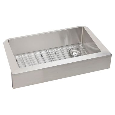 Click here to see Elkay ECTRUF30179RDBG Elkay ECTRUF30179RDBG Crosstown Stainless Steel Single Bowl Farmhouse Sink Kit
