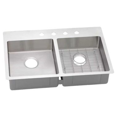 Click here to see Elkay ECTSRO33229RBGX Elkay ECTSRO33229RBGX 18 Gauge Stainless Steel Double Bowl Kitchen Sink