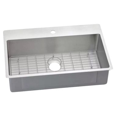 Click here to see Elkay ECTSRS33229BG1 Elkay ECTSRS33229BG1 Crosstown Stainless Steel Single Bowl Dual Mount Sink Kit