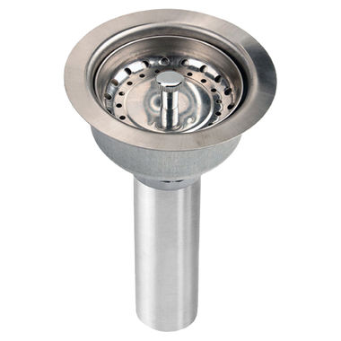 Click here to see Elkay LKJ35  Elkay LKJ35 Drain Fitting Stainless Steel Body w/ Strainer Basket Matte Finish, 3-1/2