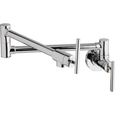 Click here to see Elkay LKAV4091CR Elkay Avado Wall-Mount Pot Filler Faucet, Lever Handles, Chrome - LKAV4091CR
