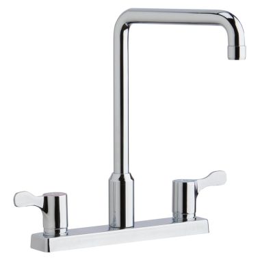Click here to see Elkay LKD2442C Elkay LKD2442C Centerset Exposed Deck Mount Faucet with Arc Spout and Lever Handles - Chrome