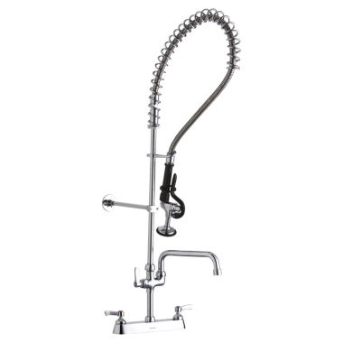 Click here to see Elkay LK843AF12LC ELKAY LK843AF12LC DUAL LVR FAUCET-PRE RINSE-LF