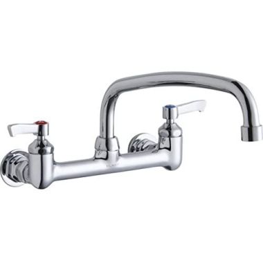 Click here to see Elkay LK940AT14L2H Elkay LK940AT14L2H Foodservice Centerset Wall-Mounted Commercial Faucet - Chrome