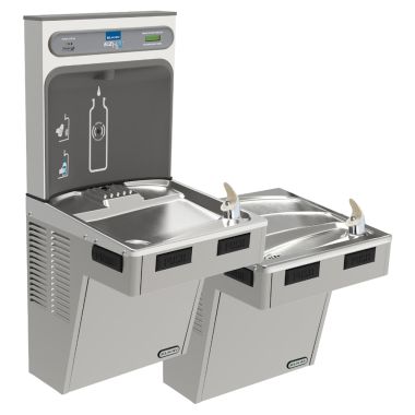 Click here to see Elkay LMABFTL8WSLK Elkay LMABFTL8WSLK EZH2O Bottle Filling Station and Cooler Combo, Light Gray
