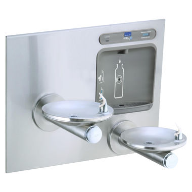 Click here to see Elkay LZWS-EDFPBM117K Elkay LZWS-EDFPBM117K - EZH2O Bottle Filler w/ Integral SwirlFlo Fountain - Filtered, Non-Refrigerated, Stainless