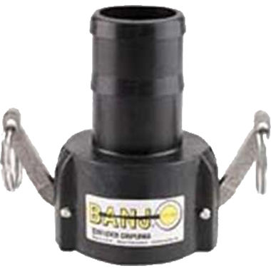 Click here to see Commodity  Banjo 100C Polypropylene 1 Inch Hose Barb Female Camlock