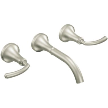 Click here to see Moen TS6530BN Moen TS6530BN Two Handle Low Arc Wall Mount Bathroom Faucet