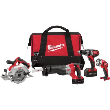 Click here to see Milwaukee 2694-24 Milwaukee 2694-24 Cordless Combo Kit, 8 Pieces, 18 V Li-Ion, 3 Ah