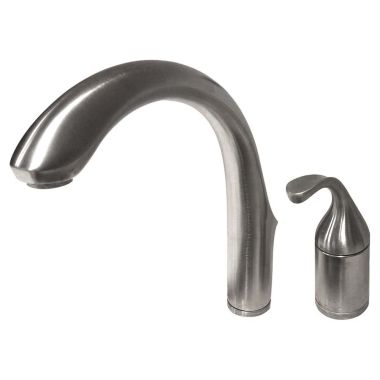 Click here to see Kohler 10443-VS Kohler Forte Single Handle Bar/Prep Faucet, 2 Hole, Vibrant Stainless - K-10443-VS