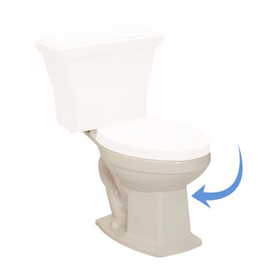 Click here to see   Western Pottery B893-C Tuscany Elongated Toilet Bowl Only, Cashmere