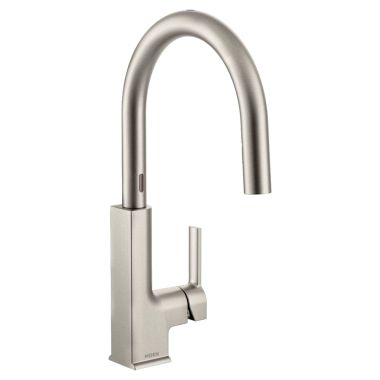 Click here to see Moen S72308ESRS Moen S72308ESRS STo Single-Handle High Arc Pulldown Kitchen Faucet, Spot Resist Stainless