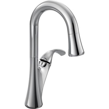 Click here to see Moen 6124C Moen Notch Single Handle Pull-Down Bar/Prep Faucet, Chrome - 6124C