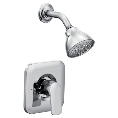 Click here to see Moen T2812 Moen Rizon Posi-Temp Single-Handle Shower Faucet, One-Function, 2.5 GPM, Lever Handle, M-PACT, Chrome - T2812