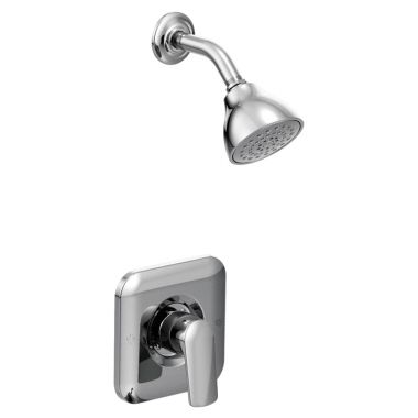 Click here to see Moen T2812EP Moen Rizon Posi-Temp Single-Handle Shower Faucet, One-Function, 1.75 GPM, Lever Handle, Eco-Performance, M-PACT, Chrome - T2812EP