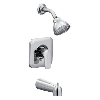 Click here to see Moen T2813 Moen Rizon Posi-Temp Tub/Shower Faucet, 2.5 GPM, 1-Function, Single Lever Handle, M-PACT, Chrome - T2813