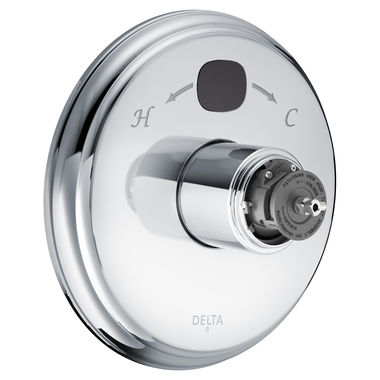 Click here to see Delta T14000-T2O-LHP Delta T14000-T20-LHP Round Chrome Victorian Trim for Temp2O Valve