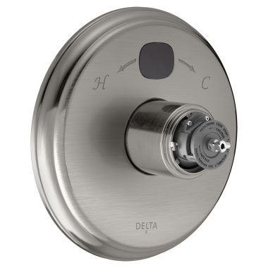 Click here to see Delta T14000-SST2O-LHP Delta T14000-SST20-LHP Stainless Steel Temp2O Valve Only Trim